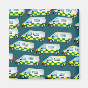 Aimant Papier peint d'ambulance