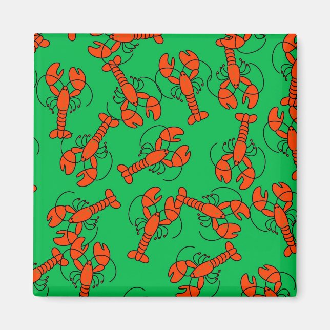 Aimant Papier peint de homard (Devant)