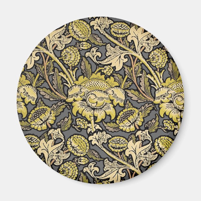 Aimant Papier peint floral Arts Crafts de William Morris  (Devant)