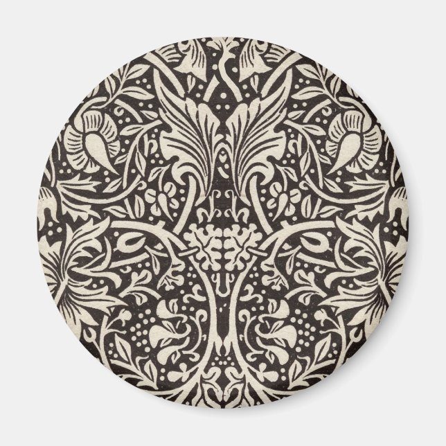 Aimant Papier peint floral Narcisse William Morris (Devant)