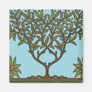 Aimant Papier peint frise d'arbre de William Morris