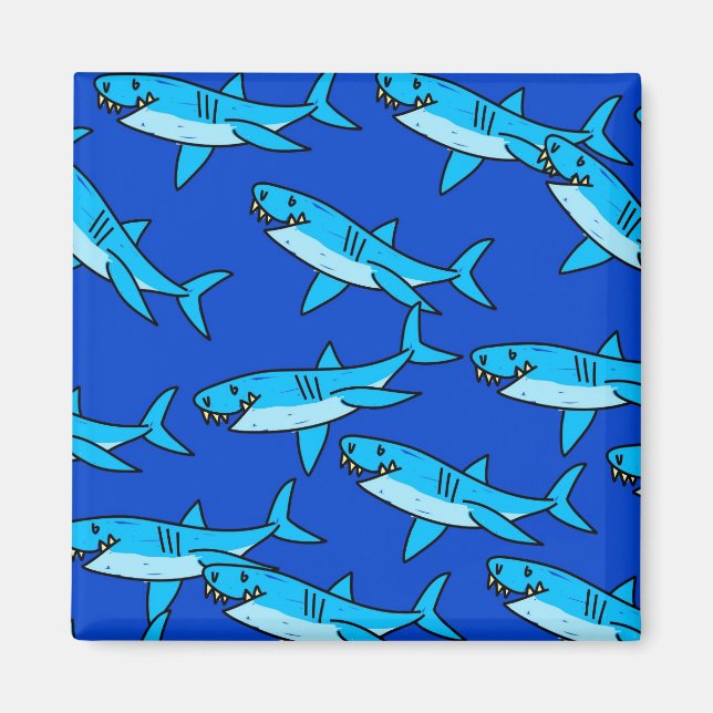 Aimant Papier peint requin (Devant)