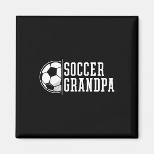Aimant Papiers Grand-père de football 