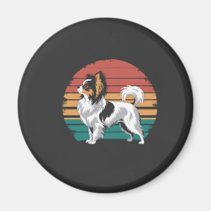 Aimant Papillon Animal Rétro Vintage Amateur de Chien Pap