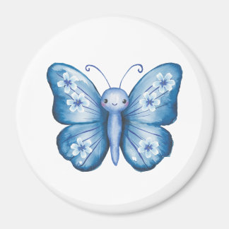Aimant Papillon bleu
