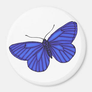 Aimant Papillon bleu