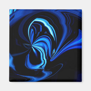 Aimant Papillon bleu Abstrait