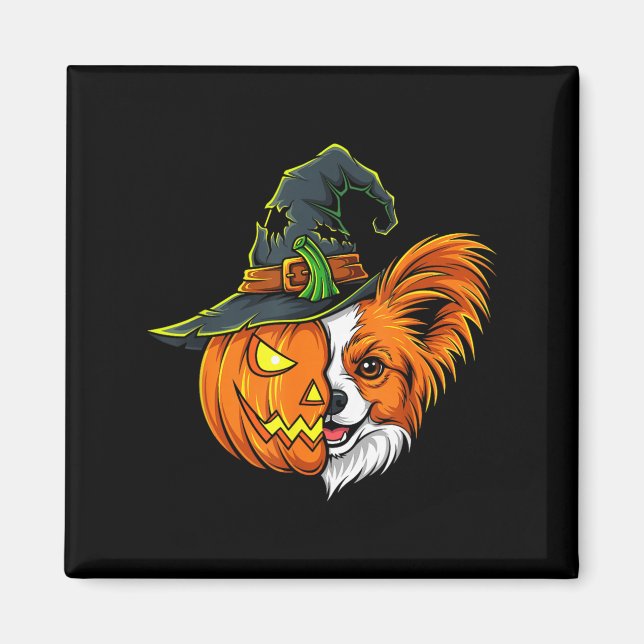 Aimant Papillon Citrouille Jack O Lantern Halloween Enfan (Devant)