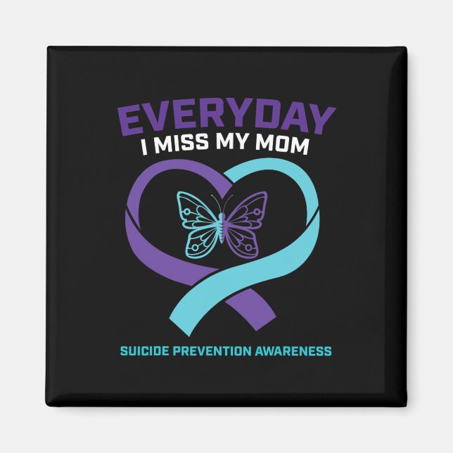 Aimant Papillon dans la mémoire amoureuse Maman Préventio (Devant)