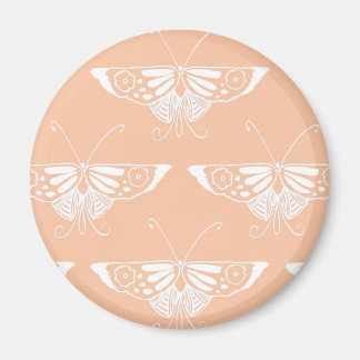 Aimant Papillon Deco stylisé - pêche douce