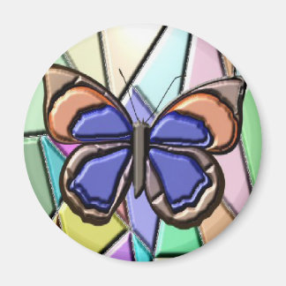Aimant Papillon en verre tendu