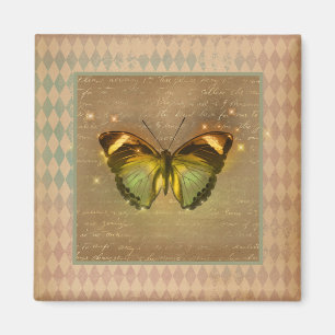 Aimant Papillon enchâssé vintage