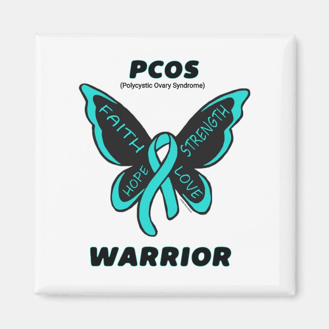 Aimant Papillon/Guerrier...PCOS (Devant)