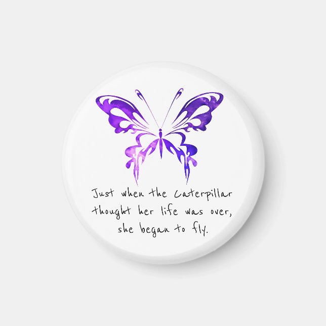 Aimant Papillon Inspirationnel (Devant)