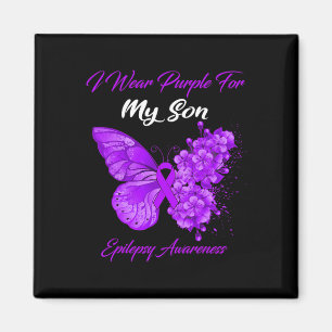Aimant Papillon Je Porte Le Violet Pour Mon Fils Epilepsi
