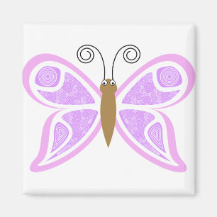 Aimant Papillon Lilac Abstrait