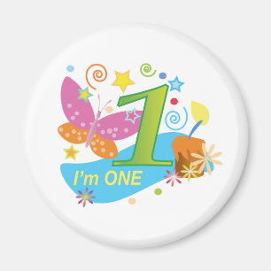 Aimant Papillon : Mon premier anniversaire