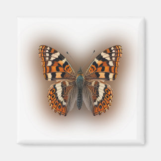 Aimant Papillon orange