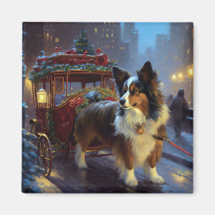 Aimant Papillon Saison des Fêtes de Noël