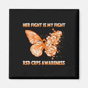 Aimant Papillon Son combat est mon combat Rsd Crps sensib