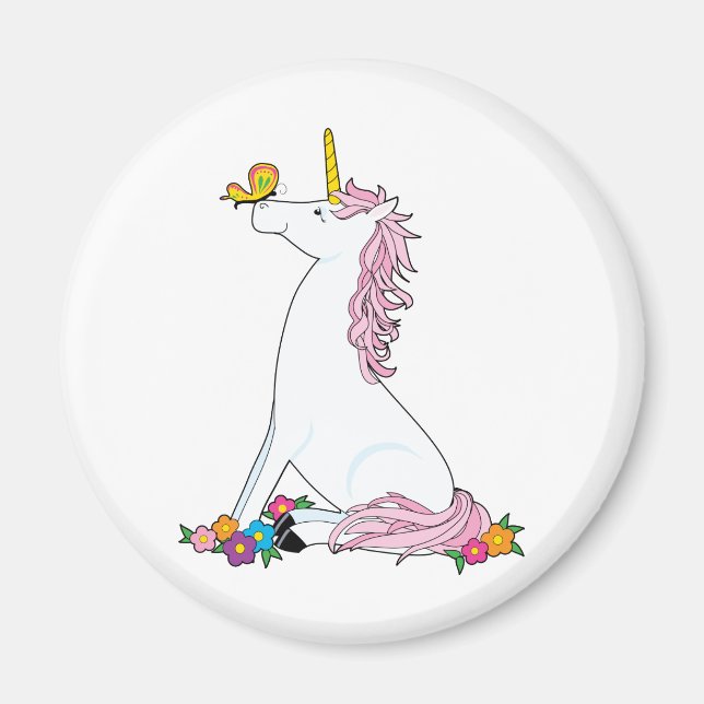 Aimant Papillon Unicorn (Devant)