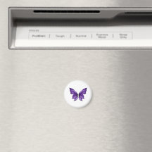 Papillon Violet Éthéré Die-Cut Esthétique
