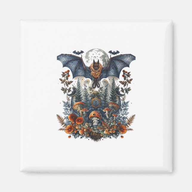 Aimant Papillons Chauves-Souris Champignons Lune Goblinco (Devant)