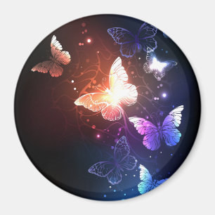 Aimant Papillons de nuit lumineux