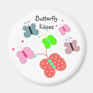 Aimant Papillons de toutes les couleurs Baisers