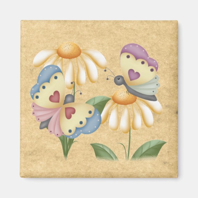Aimant Papillons du pays (Devant)