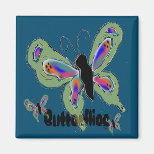 Aimant Papillons papillon Abstrait