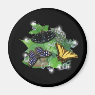 Aimant Papillons sur Feuille