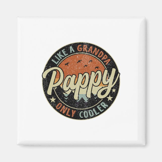 Aimant Pappy Comme Un Grand-Père Seulement Glacière Vinta (Devant)