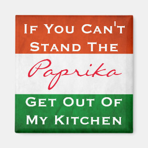 Aimant Paprika hongroise avec drapeau