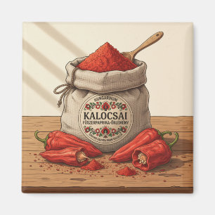 Aimant Paprika rouge hongrois Kalocsai – Poudre de paprik