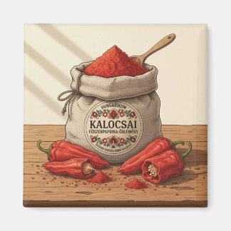 Aimant Paprika rouge hongrois Kalocsai – Poudre de paprik