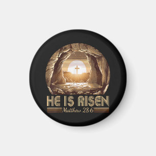 Aimant Pâques chrétien Il est ressuscité Jésus 
