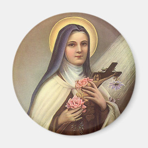 Aimant Pâques religieuse vintage, nonne avec la croix