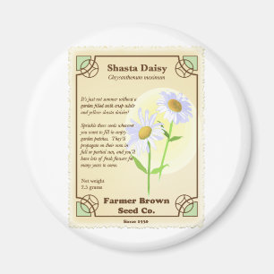 Aimant Paquet de semences Shasta Daisy
