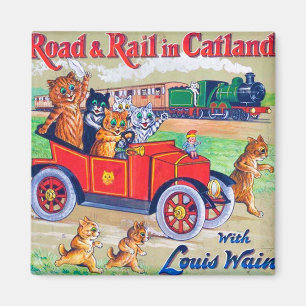 Aimant Par Road & Rail en Catland, Louis Wain
