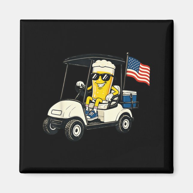 Aimant Par Tee aux États-Unis drôle de drapeau américain  (Devant)