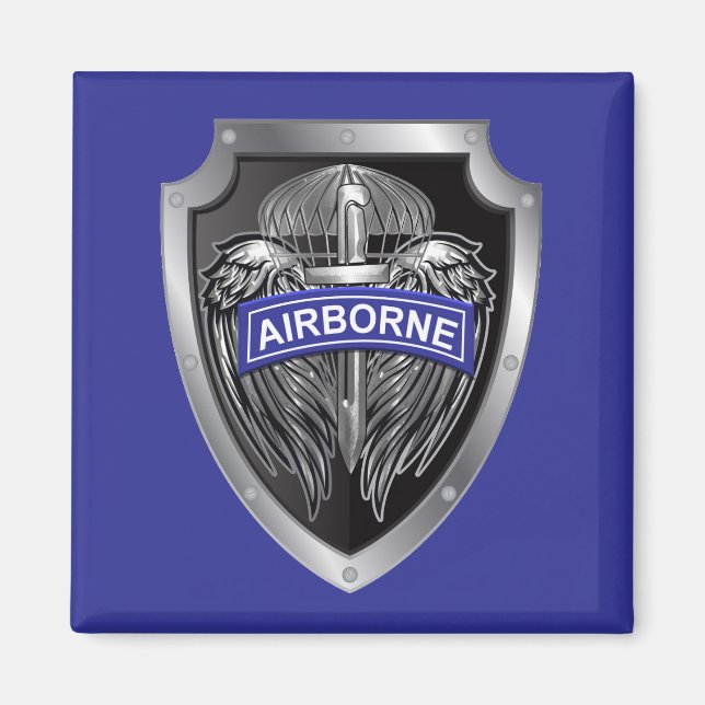 Aimant Parachutiste aéroporté   (Devant)