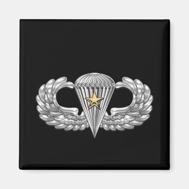 Aimant Parachutiste de base aéroporté de l'armée avec l'é (Devant)