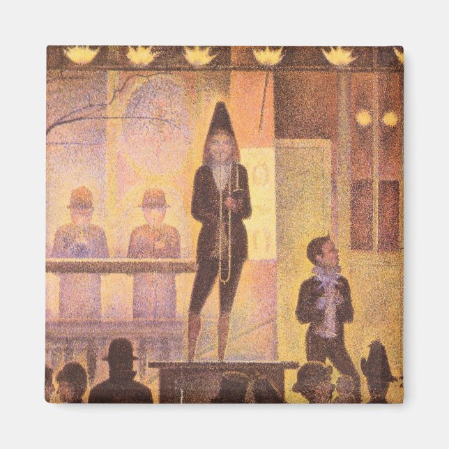 Aimant Parade de cirque de Georges Seurat (Devant)