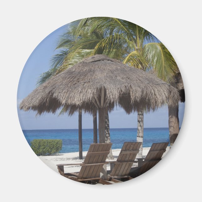 Aimant Paradis mexicain de la plage (Devant)