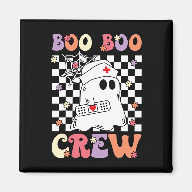 Aimant Paramètre Emt Ems super Boo Boo Crew Nurse Ghost (Devant)