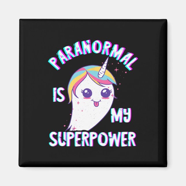Aimant Paranormal Superpuissance Fantôme Unicorne Fantôme (Devant)