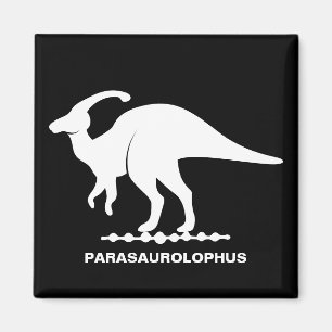 Aimant Parasaurolophus Dinosaure Silhouette