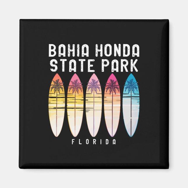Aimant Parc d'État de Hia Honda Floride Planche de surf F (Devant)