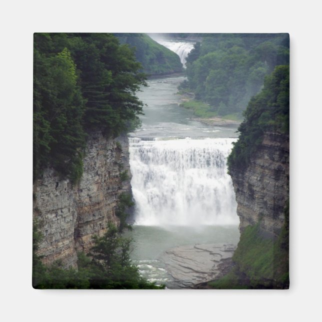 Aimant Parc d'état de Letchworth Cascades supérieures et  (Devant)